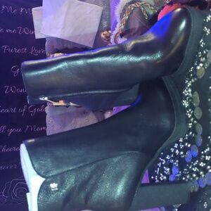 DKNY Black Heeled Boots